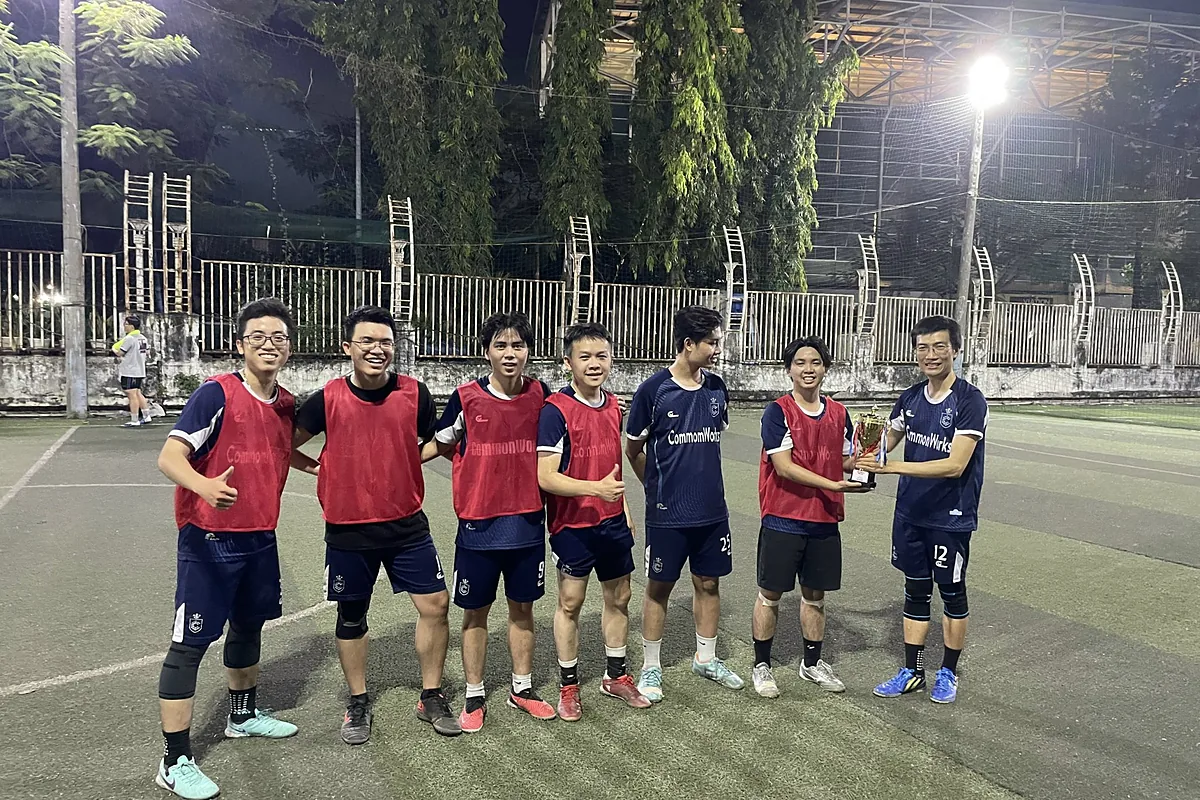CommonWorks team: commonworks fc with the tournament trophy
