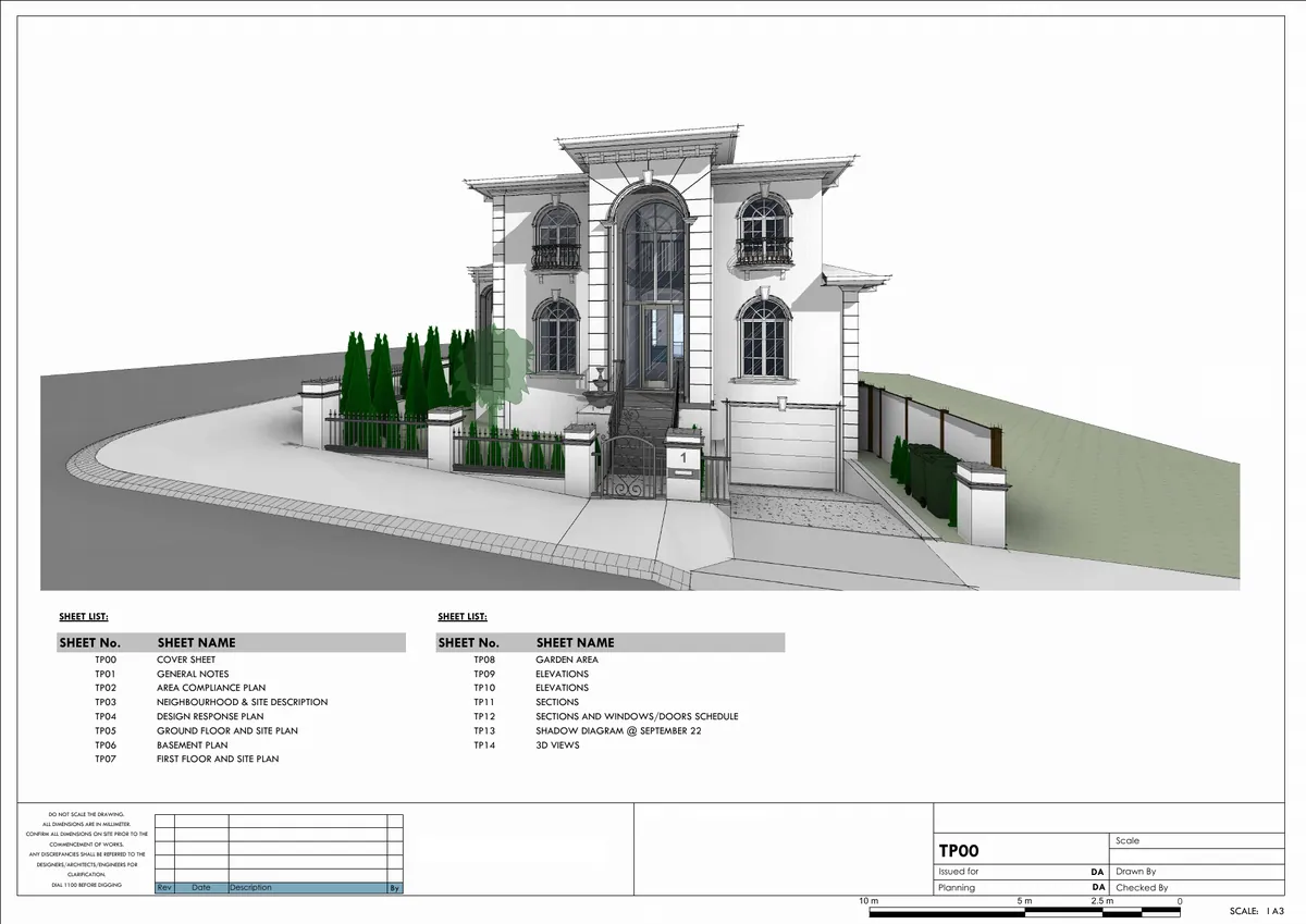 Sheet 1 of Custom House DA & CDC Drawings, NSW