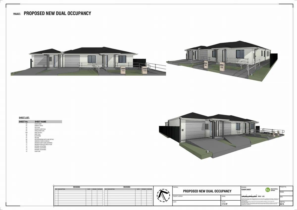 Sheet 1 of SDA Working Drawings, VIC