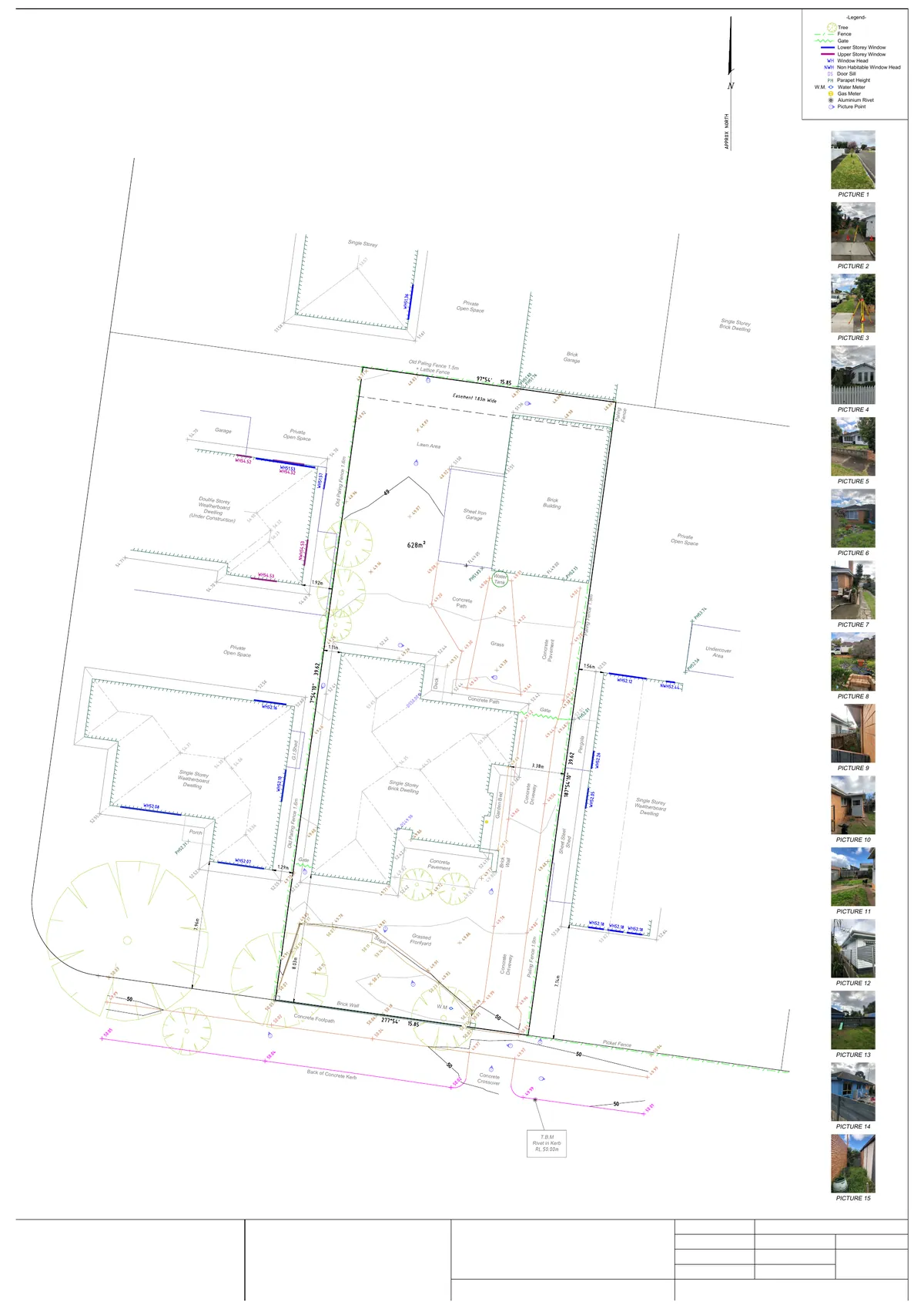 Sheet 1 of Feature Survey Plan, VIC