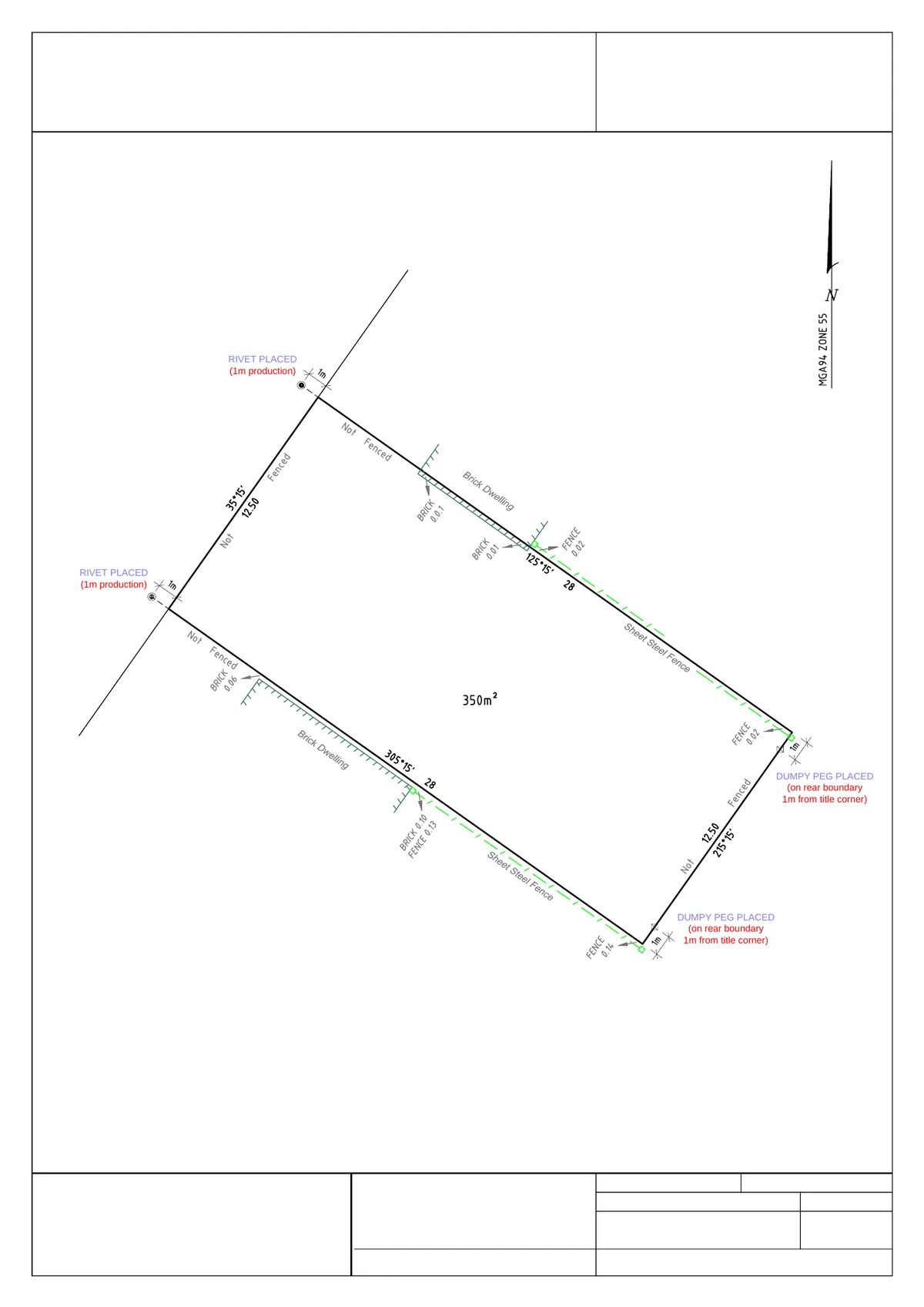Sheet 1 of Title Re-establishment Plan, VIC